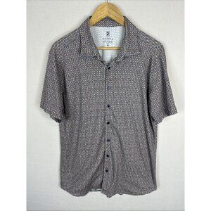 DeSoto Made in Europe Men’s XL Short Sleeve Button Up Pattern Shirt